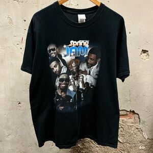 Spring Jam Vintage Y2K Rap Tee Graphic Concert Festival Tee Unisex XL Rapper